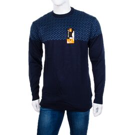 Фотография Свитер мужской 898 navy р.L-2XL "STREET" недорого оптом от прямого поставщика