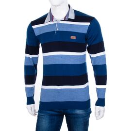 Фотография Свитер мужской 901 blue-black р.M-2XL "STREET" недорого оптом от прямого поставщика