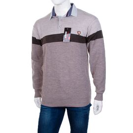 Фотография Свитер мужской 913 beige р.M-2XL "STREET" недорого оптом от прямого поставщика