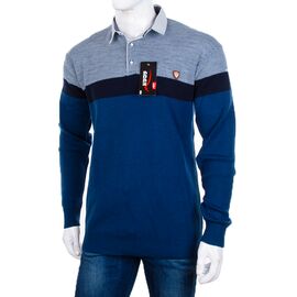 Фотография Свитер мужской 913 blue р.M-2XL "STREET" недорого оптом от прямого поставщика