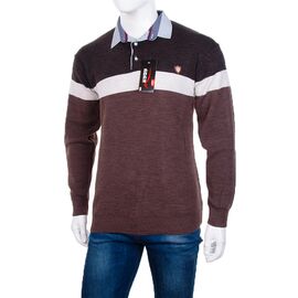 Фотография Свитер мужской 913 brown р.M-2XL "STREET" недорого оптом от прямого поставщика