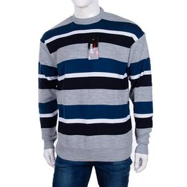 Фотография Свитер мужской 901 grey р.3XL-5XL "STREET" недорого оптом от прямого поставщика