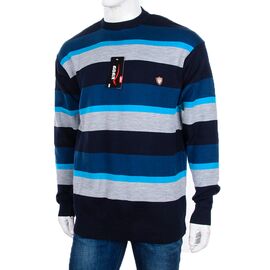 Фотография Свитер мужской 901 navy р.3XL-5XL "STREET" недорого оптом от прямого поставщика