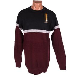 Фотография Свитер мужской 729 black-wine р.L-2XL "STREET" недорого оптом от прямого поставщика