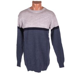 Фотография Свитер мужской 729 l.grey-blue р.L-2XL "STREET" недорого оптом от прямого поставщика