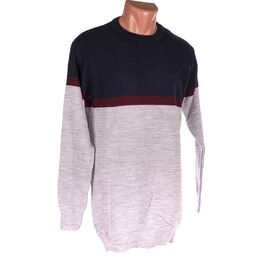 Светр чоловічий 729 navy-l.grey р.L-2XL "STREET" недорого оптом від прямого постачальника