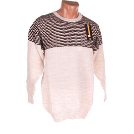 Фотография Свитер мужской 731 brown-beige р.L-2XL "STREET" недорого оптом от прямого поставщика