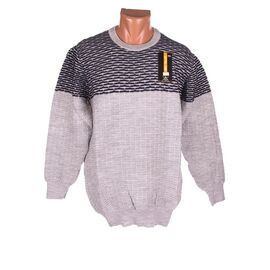 Фотография Свитер мужской 731 navy-l.grey р.L-2XL "STREET" недорого оптом от прямого поставщика