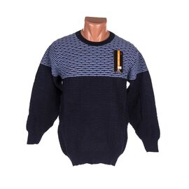 Фотография Свитер мужской 737 blue-navy р.L-2XL "STREET" недорого оптом от прямого поставщика