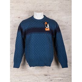 Светр чоловічий S124 blue р.L-2XL "STREET" недорого оптом від прямого постачальника