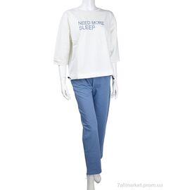 Фотография Женский костюм Лето 3708-107-4 blue (4 шт. р.сетка S-XL) "Мир" недорого оптом от прямого поставщика