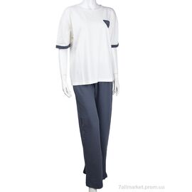 Фотография Женский костюм Лето 3708-112-1 grey (4 шт. р.сетка S-XL) "Мир" недорого оптом от прямого поставщика