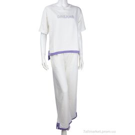 Фотография Женский костюм Лето 3708-3395-2 white (4 шт. р.сетка S-XL) "Мир" недорого оптом от прямого поставщика