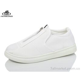 Сліпони жіночі тканинні Весна/осінь 880-1 white (8 пар р.36-41) "Jibukang" недорого оптом від прямого постачальника