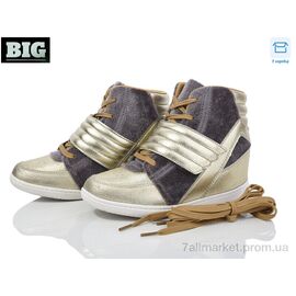 Снікерси жіночі молодіжні Весна/осінь A2 GOLD (9 пар р.35-39) "BIG" недорого оптом від прямого постачальника
