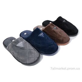 Тапки чоловічі домашні Весна/осінь WP647 mix (12 пар р.40-45) "Deshman" недорого оптом від прямого постачальника