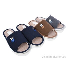 Тапки чоловічі домашні Весна/осінь H39 mix (12 пар р.40-45) "Toptop.ua" недорого оптом від прямого постачальника