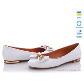 Балетки жіночі зручні Весна/осінь AE104 білий (5 пар р.36-40) "A.Dama" недорого оптом від прямого постачальника