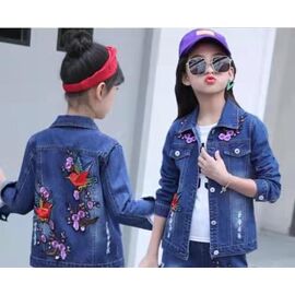 Фотография Куртка детская демисезонная на девочку 10014 blue р.110-160 "iBamBino" недорого оптом от прямого поставщика