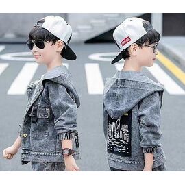 Фотография Куртка детская демисезонная на мальчика 10018 grey р.110-160 "iBamBino" недорого оптом от прямого поставщика