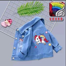 Фотография Куртка детская демисезонная на девочку 10027 l.blue р.90-150 "iBamBino" недорого оптом от прямого поставщика