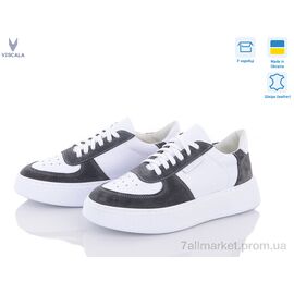 Фотография Кроссовки женские модные Весна/осень 21205 б.сер. (6 пар р.36-40) "Viscala" недорого оптом от прямого поставщика