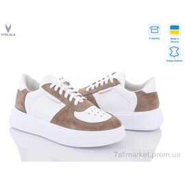 Фотография Кроссовки женские модные Весна/осень 21205 б.беж. (6 пар р.36-40) "Viscala" недорого оптом от прямого поставщика