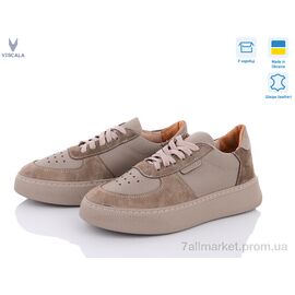Фотография Кроссовки женские модные Весна/осень 21205 беж/VL (6 пар р.36-40) "Viscala" недорого оптом от прямого поставщика