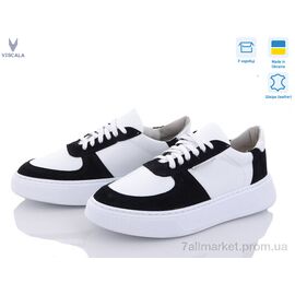 Кросівки жіночі модні Весна/осінь 21205 Б-Ч (6 пар р.36-40) "Viscala" недорого оптом від прямого постачальника