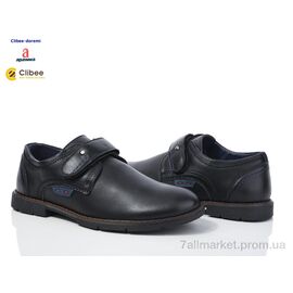 Туфлі дитячі зручні Весна/осінь MWC1925 black (8 пар р.32-37) "Clibee-Doremi" недорого оптом від прямого постачальника