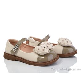 Фотография Туфли детские удобные Весна/осень G46 (B6802) beige (8 пар р.31-36) "Violeta" недорого оптом от прямого поставщика