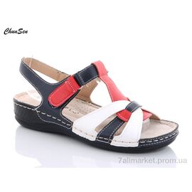 Фотография Босоножки женские летние Лето W107-11 (8 пар р.37-42) "Chunsen" недорого оптом от прямого поставщика