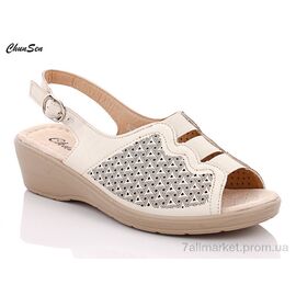 Фотография Босоножки женские летние Лето B215-7 (8 пар р.37-42) "Chunsen" недорого оптом от прямого поставщика