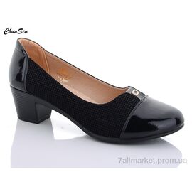 Фотография Туфли женские стильные Весна/осень 7267-9 (8 пар р.36-41) "Chunsen" недорого оптом от прямого поставщика