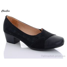 Фотография Туфли женские стильные Весна/осень 7305C-1 (8 пар р.37-42) "Chunsen" недорого оптом от прямого поставщика
