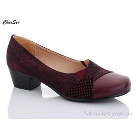 Фотография Туфли женские стильные Весна/осень 7305C-4 (8 пар р.37-42) "Chunsen" недорого оптом от прямого поставщика