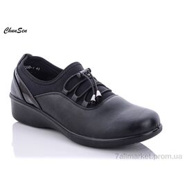 Фотография Туфли женские стильные Весна/осень 57235D-1 (6 пар р.41-43) "Chunsen" недорого оптом от прямого поставщика