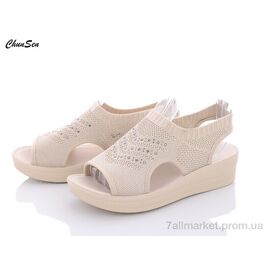 Фотография Босоножки женские летние Лето D15-7 (8 пар р.36-41) "Chunsen" недорого оптом от прямого поставщика