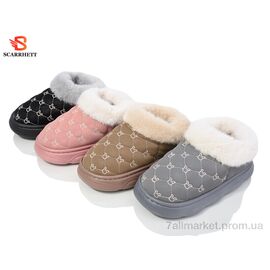 Фотография Тапки детские домашние Весна/осень K1453 mix (24 пар р.30-35) "SCARRHETT" недорого оптом от прямого поставщика