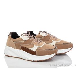 Фотография Кроссовки женские модные Весна/осень 20-1044-2 khaki (8 пар р.36-41) "Violeta" недорого оптом от прямого поставщика