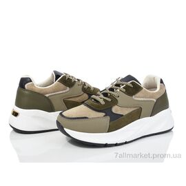 Фотография Кроссовки женские модные Весна/осень 20-1044-3 green (8 пар р.36-41) "Violeta" недорого оптом от прямого поставщика