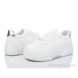Кросівки жіночі модні Весна/осінь 20-1060-2 white (8 пар р.36-41) "Violeta" недорого оптом від прямого постачальника