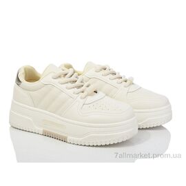 Кросівки жіночі модні Весна/осінь 20-1060-3 beige (8 пар р.36-41) "Violeta" недорого оптом від прямого постачальника