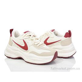 Фотография Кроссовки женские модные Весна/осень 172-41 beige-red (8 пар р.36-41) "Violeta" недорого оптом от прямого поставщика
