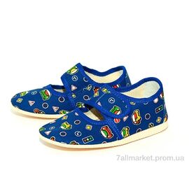 Фотография Тапки детские домашние Лето 222 мальчик (5 пар р.17-20) "Slippers" недорого оптом от прямого поставщика