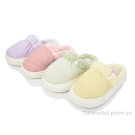 Тапки жіночі для будинку Весна/осінь K010 mix (24 пар р.36-41) "YZY" недорого оптом від прямого постачальника