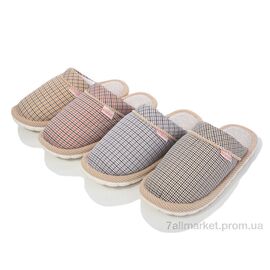 Фотография Тапки женские для дома Весна/осень Шльопки Ж 703 mix (12 пар р.36-41) "Progress" недорого оптом от прямого поставщика