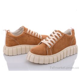 Кросівки жіночі модні Весна/осінь 20-894-2 camel (8 пар р.36-41) "Violeta" недорого оптом від прямого постачальника
