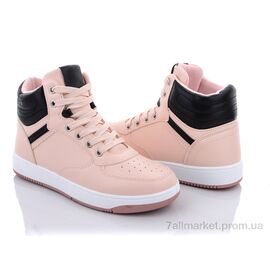 Фотография Кроссовки женские модные Весна/осень 20-913-4 pink-black (8 пар р.36-41) "Violeta" недорого оптом от прямого поставщика