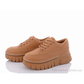 Кросівки жіночі модні Весна/осінь 20-901-3 camel (8 пар р.36-41) "Violeta" недорого оптом від прямого постачальника